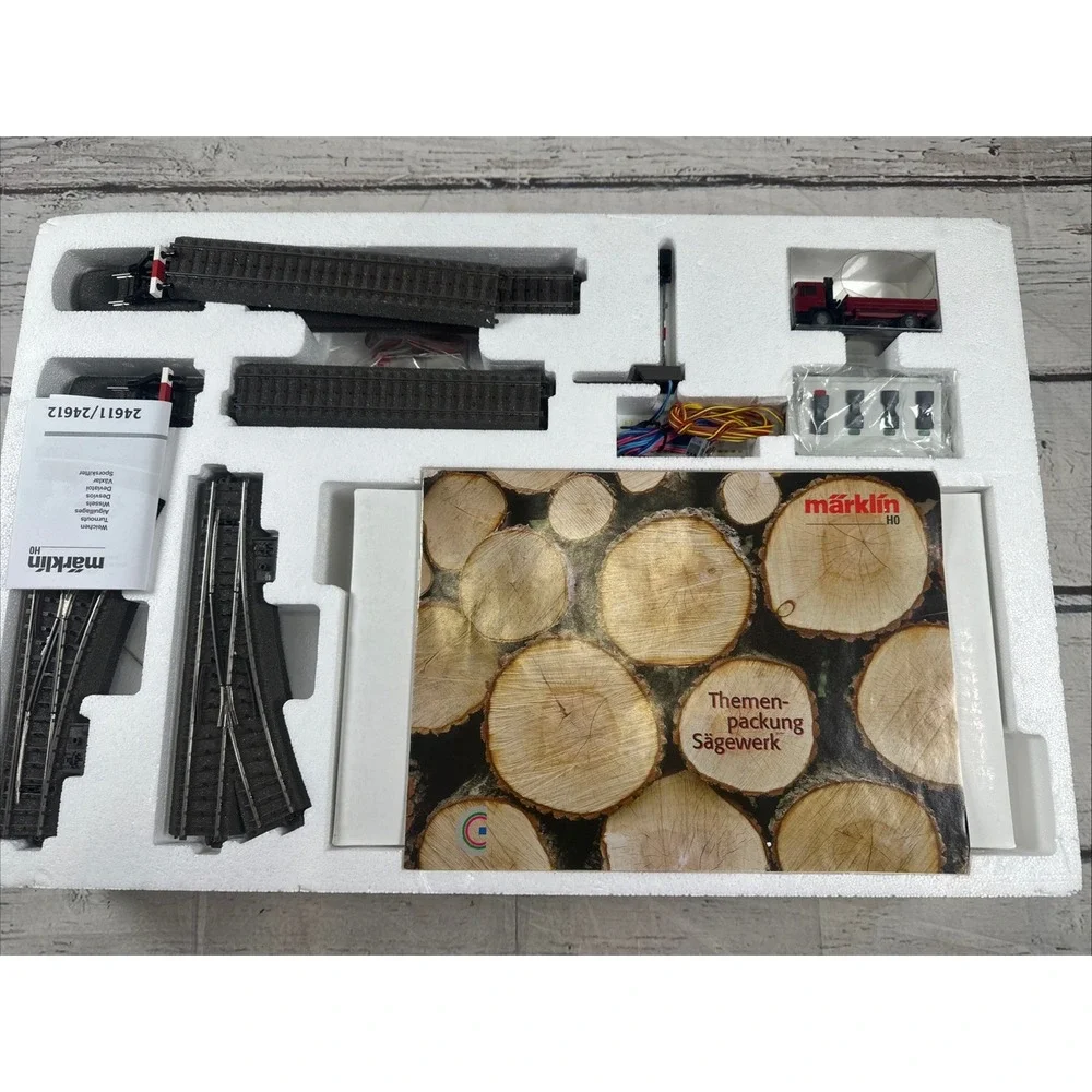 NIB Märklin HO 78020 Sawmill Theme Extension Set New Complete w/ Original Box